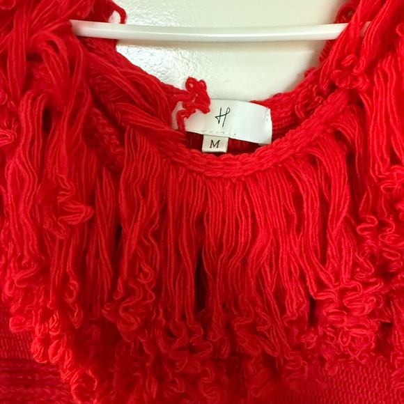 Hanifa Scarlet Fringe Mini Dress - Picture 3 of 3